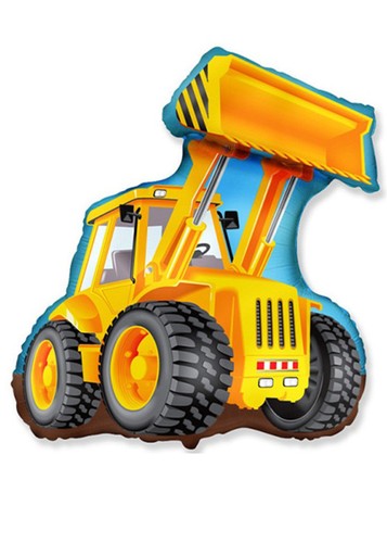 Large yellow digger - large, excavator