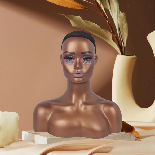 Female mannequin head with - female,
