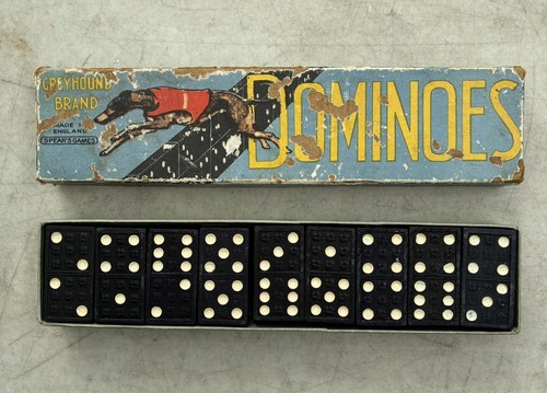 Vintage greyhound dominoes - greyhound, set