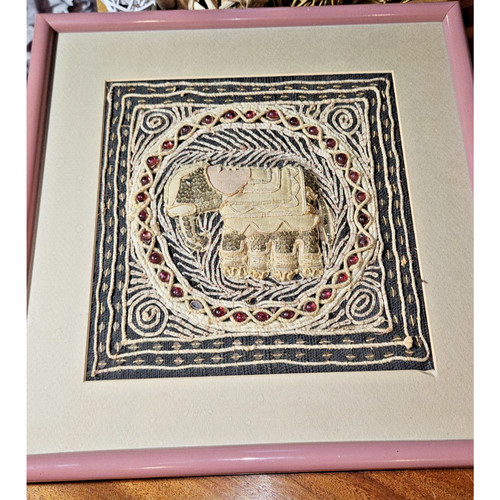 Framed burmese kalaga - kalaga, 3d