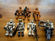 Halo Mega Blocks White and Orange Spartan Battle Packs Minifigures