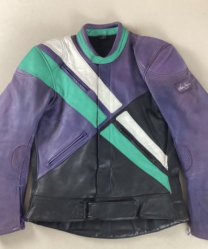 Vintage leather biker - leather, jacket