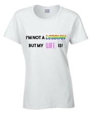 Funny Lesbian Women's T-Shirt LGBT Pride Funny Wife Anniversary Gift Idea Cool
