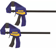 QUICK-GRIP 150mm (6) Mini Clamp for Woodworking & Smaller Projects - 2 Pack