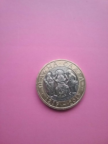 Magna carta two pound - two, coin