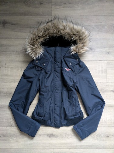 Y2k hollister navy fur - y2k,