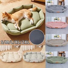 Large Pet Dog Bed Cat Suede Luxury Soft Washable Puppy Cushion Warm Beds Basket