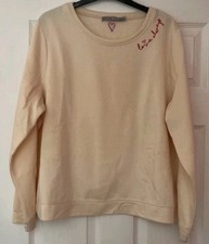 UK XL Oasis jumper with love always logo red heart super soft cosy & lightweight