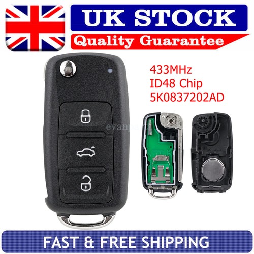 Button key fob - key, id48
