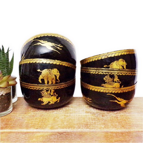 Vintage paper mache - mache, set
