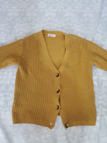 Girls yellow button up - button,