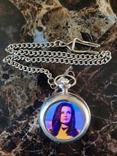 STAR TREK NUMBER ONE CHROME POCKET WATCH WITH CHAIN