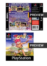 Tomba 2 Tombi 2 Replacement PS1 PlayStation Covers Inlay Front Back