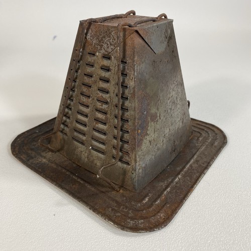 Vintage metal stovetop toaster - stovetop,