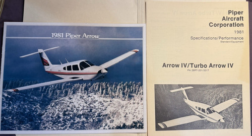1981 piper arrow turbo - , iv