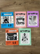 Classic British Wrestling Programmes Bundle 1980 Set 6 Others Available
