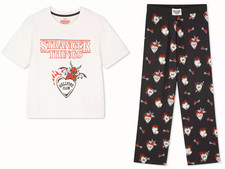 STRANGER THINGS Pyjamas Ladies Women 6 to 24 T-Shirt Long Pant Nightwear Primark