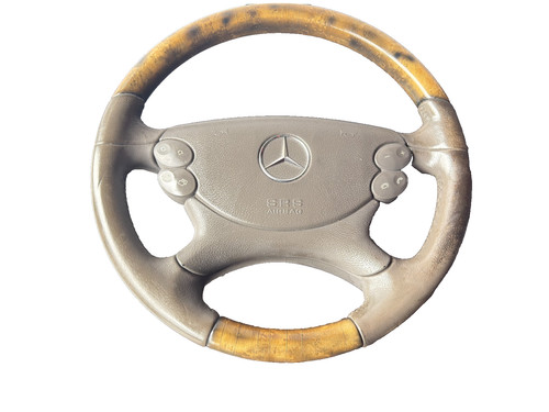 Wooden steering wheel cls - steering, sl