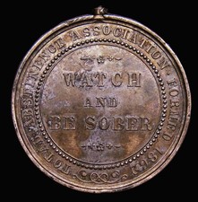 Temperence Medal India 1862
