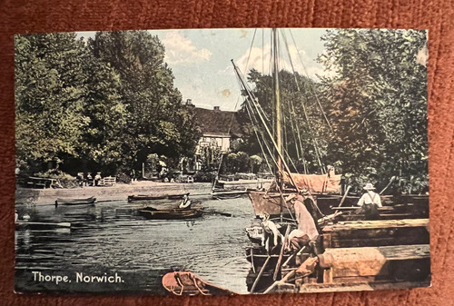Antique postcard thorpe - antique,