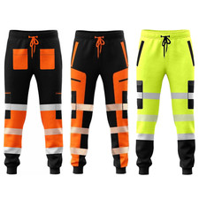 Kraftd Men’s Work Trousers Jogging Bottoms Reflective Sweat Pants