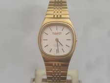 Tissot Stylist Quartz ladies watch. Minute-stepper. Vintage, 1980s. Gold plated.