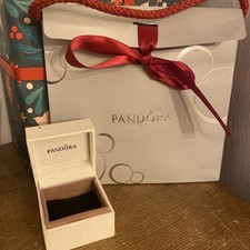 Pandora Christmas Themed Bag And Earring Or Ring Box