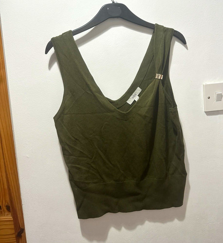 Green neck sleeveless - m&s,