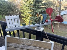 Folk Art Wooden Windmill