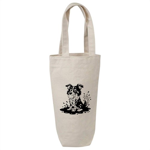 Muddy border collie wine - border,