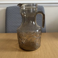 Fidenza Italy Smoked Glass Jug