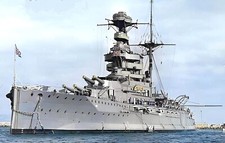 ROYAL NAVY BATTLESHIP HMS