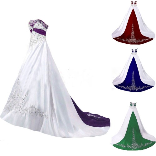 Wedding dress line strapless - a,