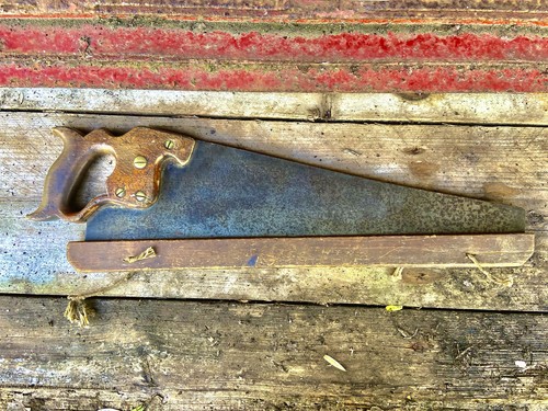 Antique disston handsaw - antique,