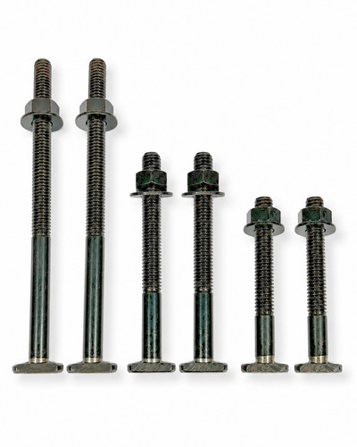 6 tee bolts - with, nuts