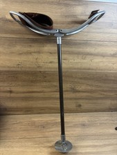 FOR REPAIR Vintage aluminium Shooting Stick with Leather Seat