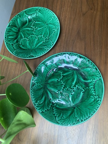 Pair antique emerald green - of,