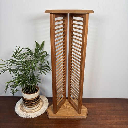 Vintage wood rack tower - rack, 90s