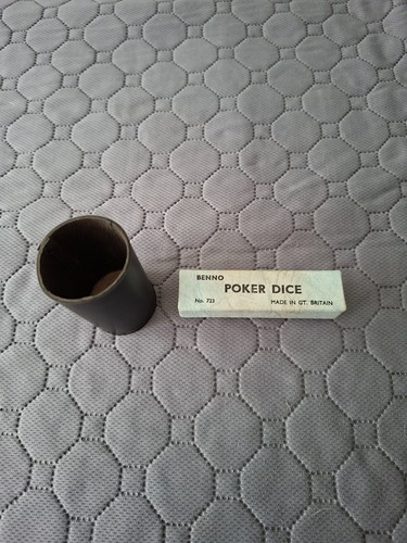 Vintage benno poker dice with - vintage,