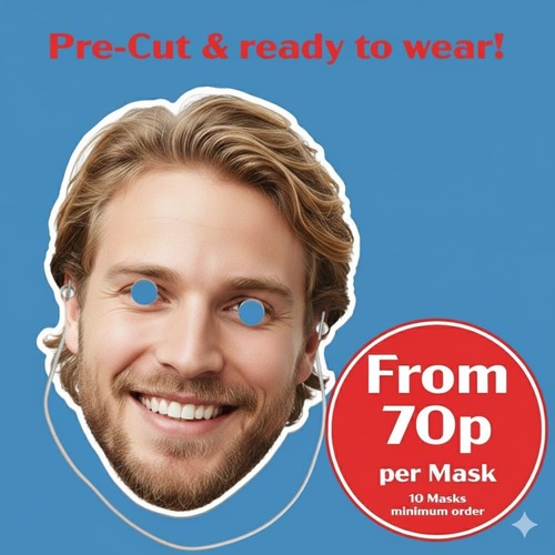 Personalised photo face masks - personalised,