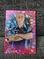 Phil Taylor Cracked Ice Pannini Darts Premier League 25