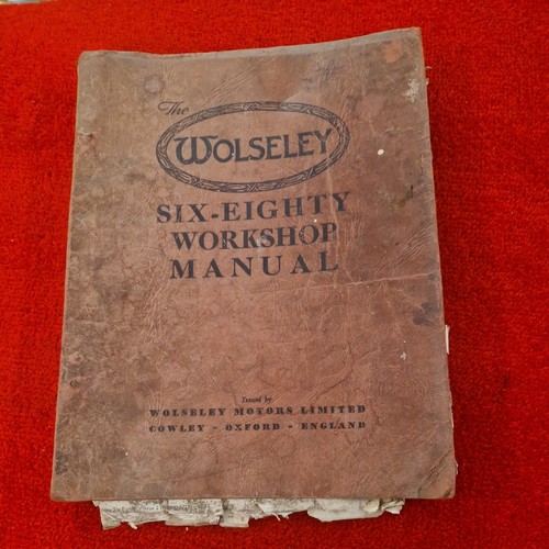 Wolseley six eighty workshop - wolseley, six-eighty