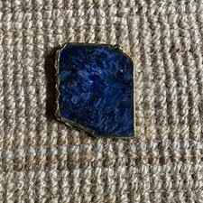 Blue Agate Slice Coaster Home Décor Statement Piece