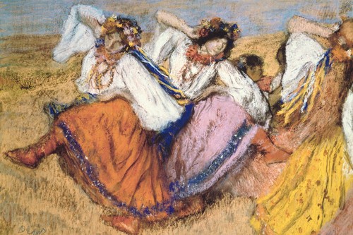 Russian dancers degas - russian_dancers_degas_1895, art