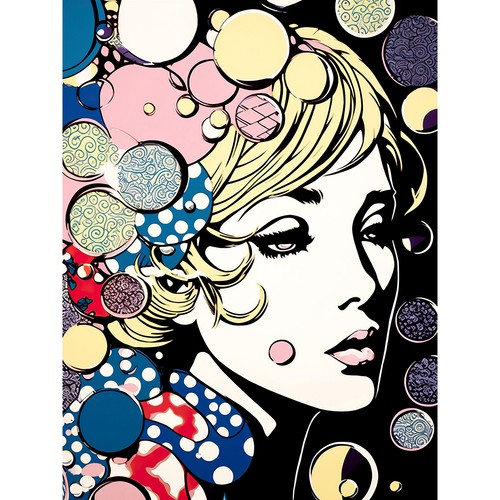 Modern woman blonde portrait - woman,