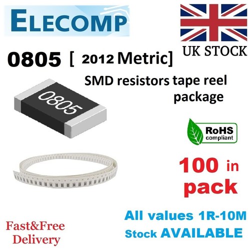 0805 smd resistors - smd, 1%