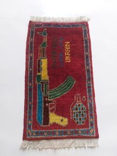 Ethnic rug Afghan War Art rug
