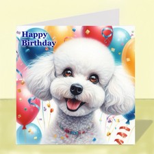 Miniature Poodle Dog Birthday