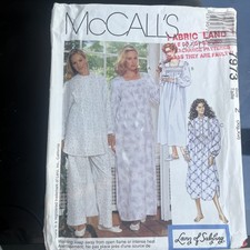 McCalls Nightgown Pyjamas