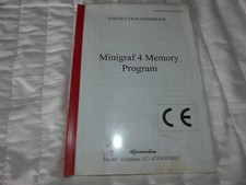 Alphamachine Minigraf 4 Underpinner Memory Program A4 size Comprehensive instruc